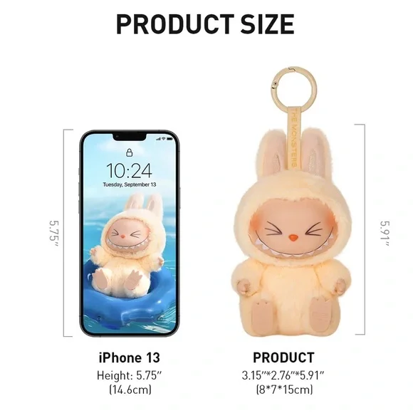 Pop Mart The Monsters Have A Seat Sisi Labubu Plush Pendant Keychain - Picture 3 of 11